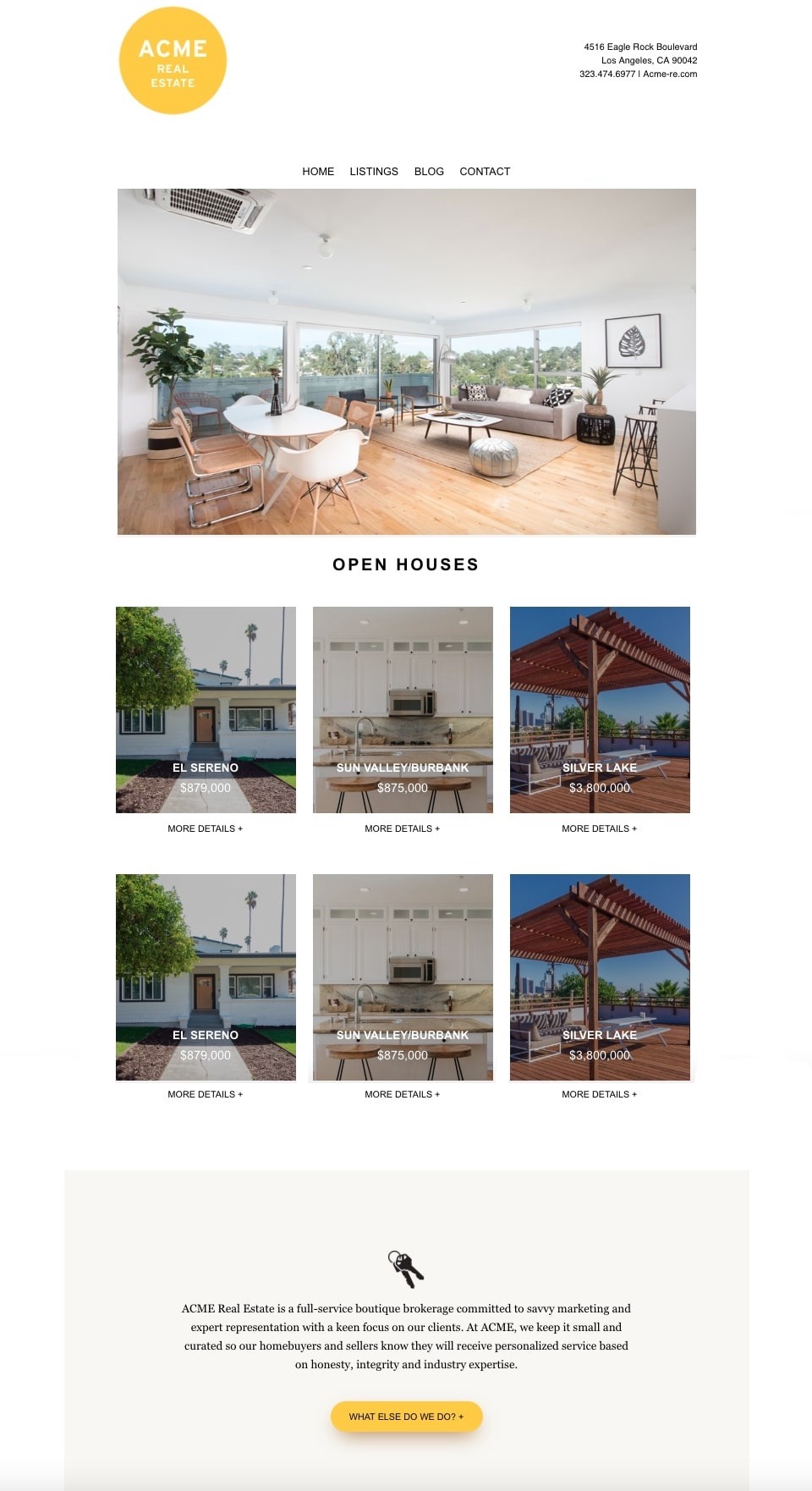 Marketing email for real estate firm