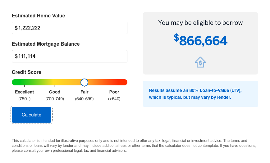 American Express Financial Calculators - Home Loan 2