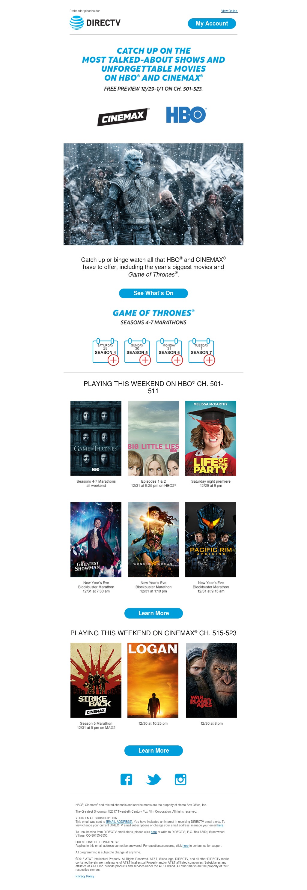 AT&T direct marketing email