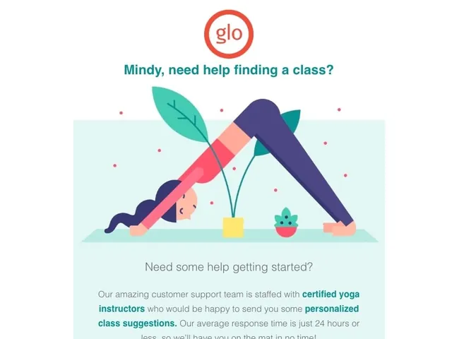 Email to help users find a class