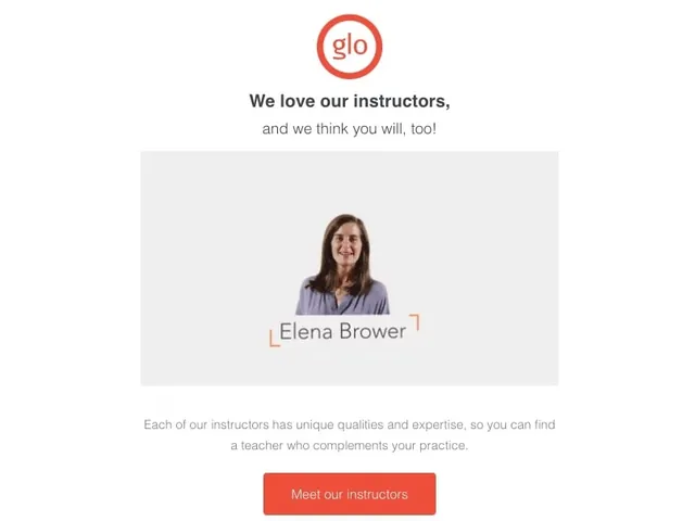 Instructor up-sell email