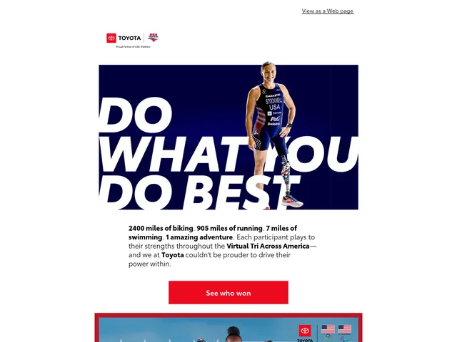 Toyota Olympics campaign (Triathlon version)