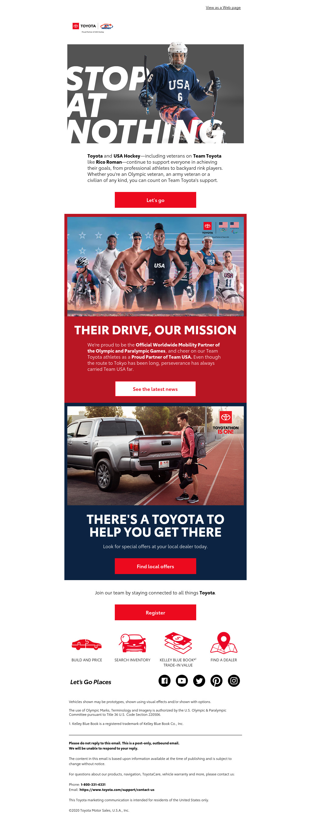 Toyota USA Hockey & Team USA Sponsorship